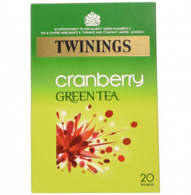 Twinings Cranberry Green Tea   Box  20 pcs
